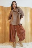Cooper Needlecord Panel Bloom Pant Rust